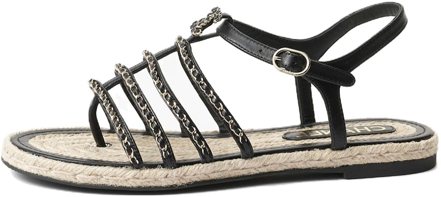 (W) Chanel Sandalias de Cuero Punta Abierta 'Negro' G45050-X01000-94305 Buy (W) Chanel Sandalias de Cuero Punta Abierta 'Negro' G45050-X01000-94305