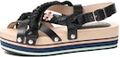 Buy (W) Sandal Fesyen Terbuka Tapak Tinggi Kulit Chanel 'Hitam' G45170-B13985-94305