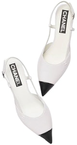 CHANEL香奈兒 皮革 尖頭 時尚涼鞋 女款 白色 Lookbook CHANEL香奈兒 皮革 尖頭 時尚涼鞋 女款 白色