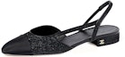 Buy (W) Chanel Kasut Kulit Tumit Tebal 'Hitam' Slip-On Hujung Runcing G31319Y56445K559437H20C