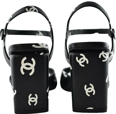 (W) Chanel Leder Rundzehen-Sandalen mit Schnalle und Blockabsatz ''8.5cm Schwarz'' G38973-X56530-K4210 Shop (W) Chanel Leder Rundzehen-Sandalen mit Schnalle und Blockabsatz ''8.5cm Schwarz'' G38973-X56530-K4210