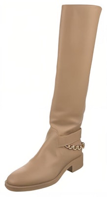 (Women) Chanel Leather Round-Toe Comfort High-Top Boots 'Beige' G39171-X56609-0P147 Order (Women) Chanel Leather Round-Toe Comfort High-Top Boots 'Beige' G39171-X56609-0P147