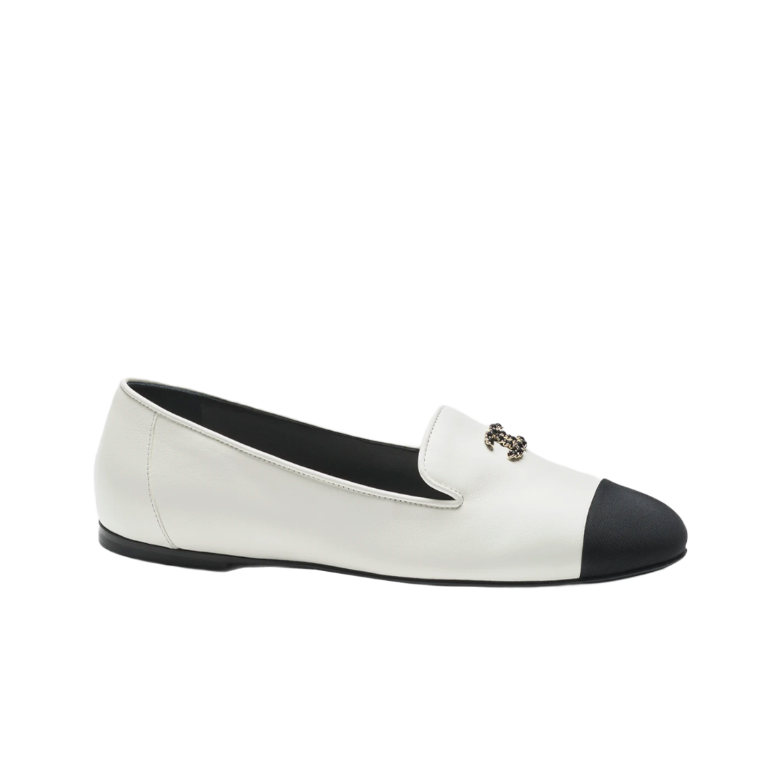 Buy (W) Chanel Slip-On in Pelle Punta Tonda ''Bianca'' G45276-B14422-NS082