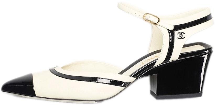 (W) Chanel Zapatos de Cuero Punta Redonda Tacón Bajo 'Negro y Blanco' G38846-Y55779-K4073 Buy (W) Chanel Zapatos de Cuero Punta Redonda Tacón Bajo 'Negro y Blanco' G38846-Y55779-K4073