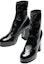 Order (W) Chanel Bootie Kulit Hitam Hujung Bulat Slip-On G45322-B14606-94305