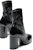(W) Chanel Bootie Kulit Hitam Hujung Bulat Slip-On G45322-B14606-94305