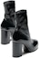 Lookbook (W) Chanel Bootie Kulit Hitam Hujung Bulat Slip-On G45322-B14606-94305