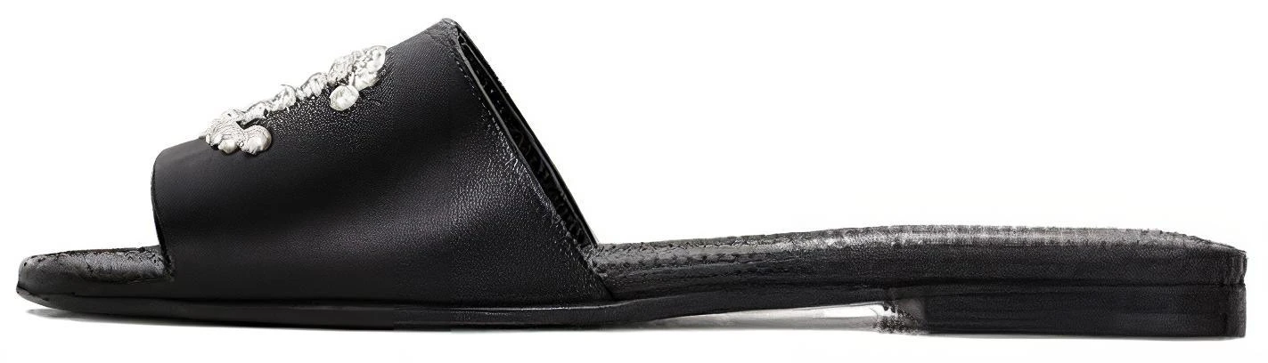 women-chanel-leather-round-toe-black-simple-comfort-fashion-slide-g38360-x01000-94305