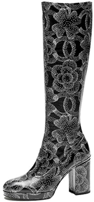 (W) Botas Altas Negras Chanel de Cuero con Tacón Grueso y Punta Redonda G45320-B14605-NS447 Buy (W) Botas Altas Negras Chanel de Cuero con Tacón Grueso y Punta Redonda G45320-B14605-NS447