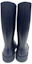 Lookbook (W) Chanel Leren Hoge Laars met Ronde Neus ''Donkerblauw'' G38355-X56326-0P205