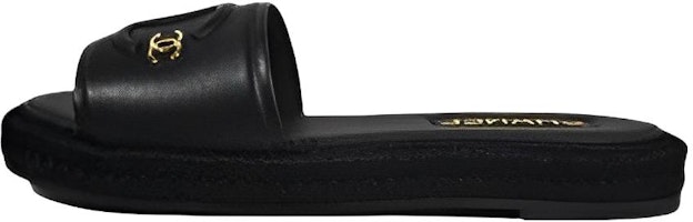 (W) 香奈儿黑色圆头皮革一脚蹬凉鞋 G39778-X56890-94305 Buy (W) 香奈儿黑色圆头皮革一脚蹬凉鞋 G39778-X56890-94305