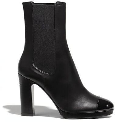 (Women) Chanel Leather Round Toe Slip-On Short Chelsea Boots 'Black' G36413-Y54110-94305 Order (Women) Chanel Leather Round Toe Slip-On Short Chelsea Boots 'Black' G36413-Y54110-94305