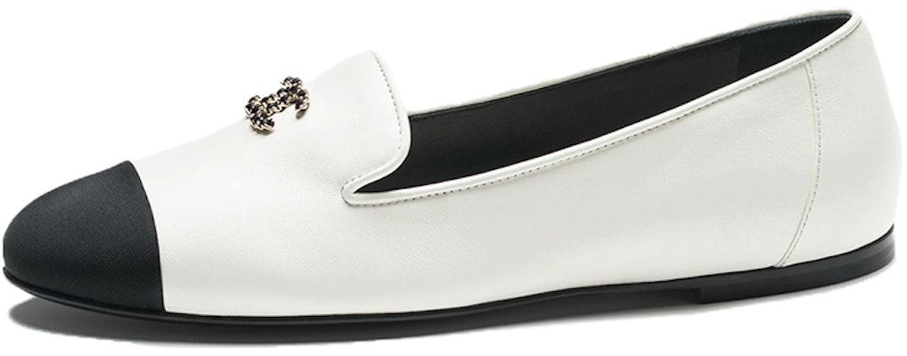 (Women) Chanel Leather Round-Toe Slip-On 'White' G45276-B14422-NS082 Buy (Women) Chanel Leather Round-Toe Slip-On 'White' G45276-B14422-NS082