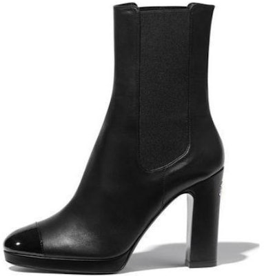 (W) 샤넬 블랙 레더 첼시 부츠 (Chanel Black Leather Chelsea Boots) G36413-Y54110-94305 Buy (W) 샤넬 블랙 레더 첼시 부츠 (Chanel Black Leather Chelsea Boots) G36413-Y54110-94305