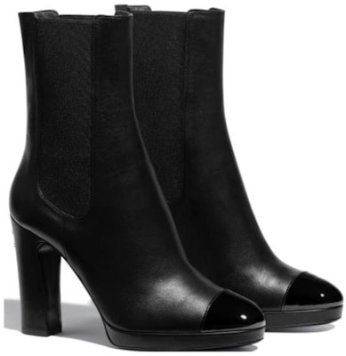 (W) 샤넬 블랙 레더 첼시 부츠 (Chanel Black Leather Chelsea Boots) G36413-Y54110-94305 Lookbook (W) 샤넬 블랙 레더 첼시 부츠 (Chanel Black Leather Chelsea Boots) G36413-Y54110-94305