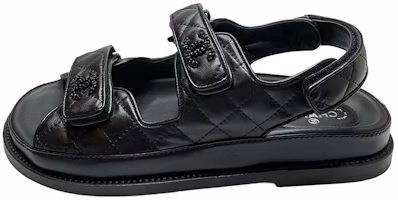 (Women) Chanel Leather Sandal 'Black Fashion Casual' G31848-X01000-94305 (Women) Chanel Leather Sandal 'Black Fashion Casual' G31848-X01000-94305