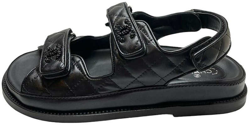 (Women) Chanel Leather Sandal 'Black Fashion Casual' G31848-X01000-94305 Buy (Women) Chanel Leather Sandal 'Black Fashion Casual' G31848-X01000-94305