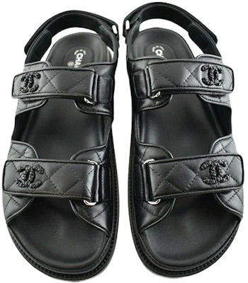 (Women) Chanel Leather Sandal 'Black Fashion Casual' G31848-X01000-94305 Shop (Women) Chanel Leather Sandal 'Black Fashion Casual' G31848-X01000-94305