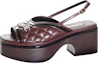 Buy (Women) Chanel Leather Sandal 'Burgundy Elegance' G45009-B13063-NO788