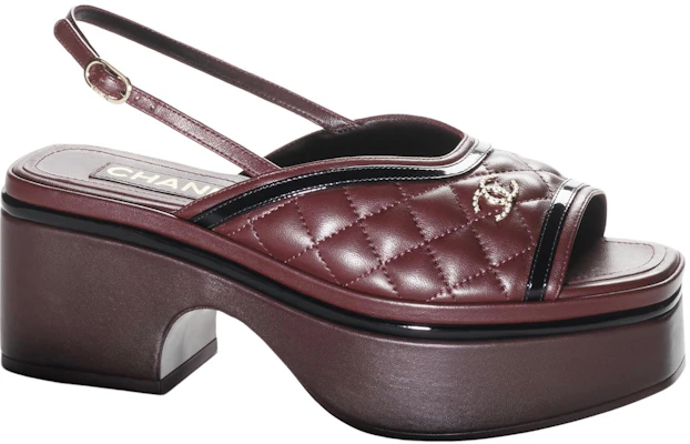 (Women) Chanel Leather Sandal 'Burgundy Elegance' G45009-B13063-NO788 Order (Women) Chanel Leather Sandal 'Burgundy Elegance' G45009-B13063-NO788