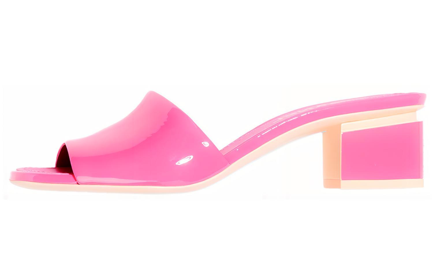 (W) Chanel Leather Sandal 'Pink Fashion'