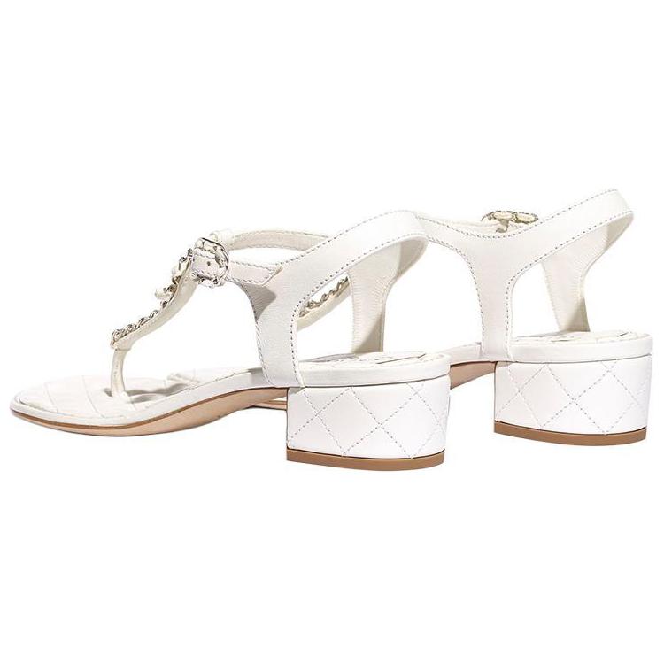 (W) Chanel Leather Sandal 'White Fashion' 圖 4