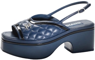 (Women) Chanel Leather Sandals 'Navy Blue' G45009-B13063-NO781 (Women) Chanel Leather Sandals 'Navy Blue' G45009-B13063-NO781