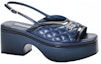 Order (W) Sandalias de Cuero Chanel 'Azul Marino' G45009-B13063-NO781