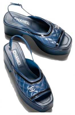 (W) Sandalias de Cuero Chanel 'Azul Marino' G45009-B13063-NO781 Lookbook (W) Sandalias de Cuero Chanel 'Azul Marino' G45009-B13063-NO781