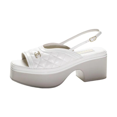 (W) Chanel Leather Slide Sandal 'Simplicity CMFT'