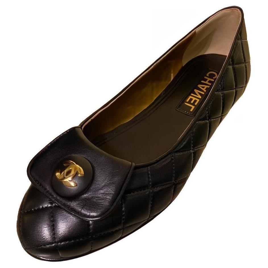 (W) Chanel Leather Slip-On 'Black CMFT' 圖 2