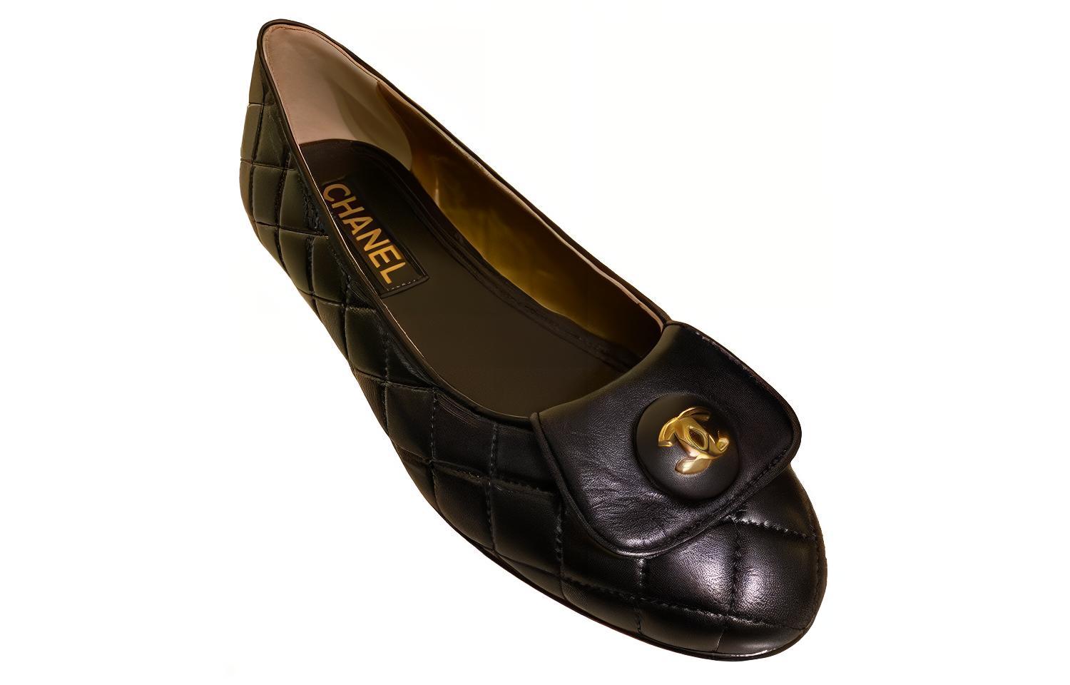 (W) Chanel Leather Slip-On 'Black CMFT' 圖 3