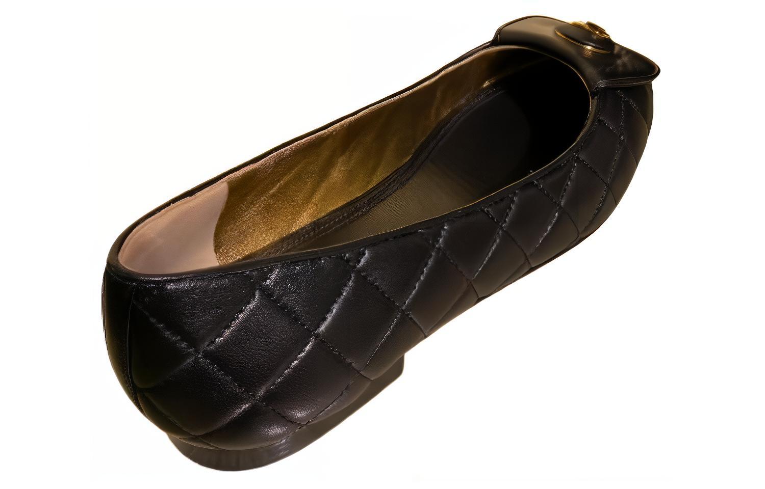 (W) Chanel Leather Slip-On 'Black CMFT' 圖 4