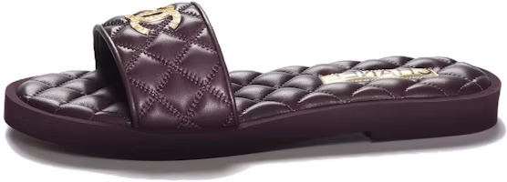 (Women) Chanel Leather Slip-On 'Burgundy' G45014-X01000-NO867 (Women) Chanel Leather Slip-On 'Burgundy' G45014-X01000-NO867
