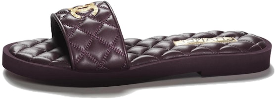 (Women) Chanel Leather Slip-On 'Burgundy' G45014-X01000-NO867 (Women) Chanel Leather Slip-On 'Burgundy' G45014-X01000-NO867