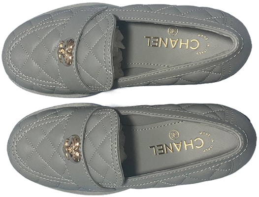 (Women) Chanel Leather Slip-On Block Heel 'Grey' G39697-X01000-0S075 Shop (Women) Chanel Leather Slip-On Block Heel 'Grey' G39697-X01000-0S075