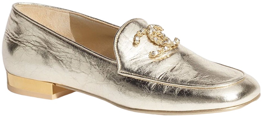 香奈兒 CHANEL 金色真皮 低跟平底鞋 女款 Order 香奈兒 CHANEL 金色真皮 低跟平底鞋 女款