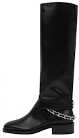 (Women) Chanel Leather Zipper Round-Toe High-Top Boots 'Black' G39171-X56609-94305 (Women) Chanel Leather Zipper Round-Toe High-Top Boots 'Black' G39171-X56609-94305