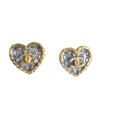 (Women) CHANEL Letter Logo Metal Clip-On Earrings Women Gold ABD153-B15375-NU456