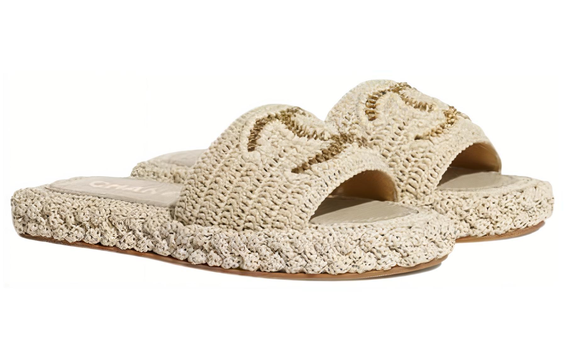 (W) Chanel Light Beige 'Rope Braided Slippers' 圖 3