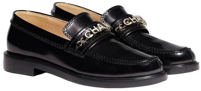 CHANEL 香奈兒 小牛皮 時尚樂福平底鞋 女款 黑色 Lookbook CHANEL 香奈兒 小牛皮 時尚樂福平底鞋 女款 黑色