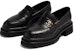 (W) Chanel Loafer 'Keselesaan Hitam Mudah' G45074-B13329-94305