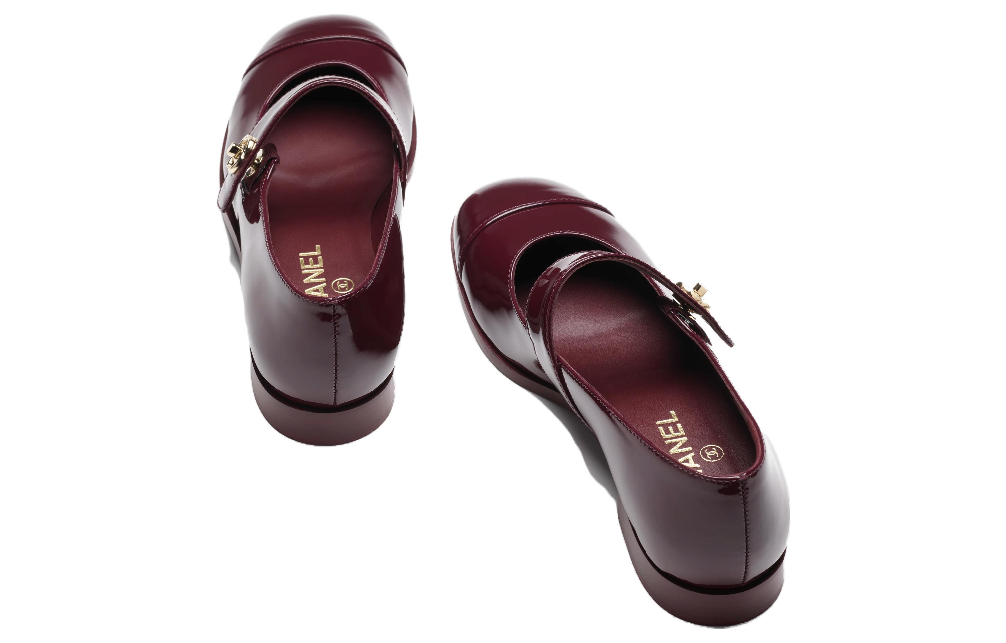(W) Chanel Loafer 'Burgundy Patent Leather' 圖 4