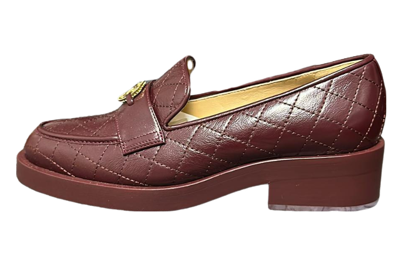 (W) Chanel Loafer 'Red Brown Leather'