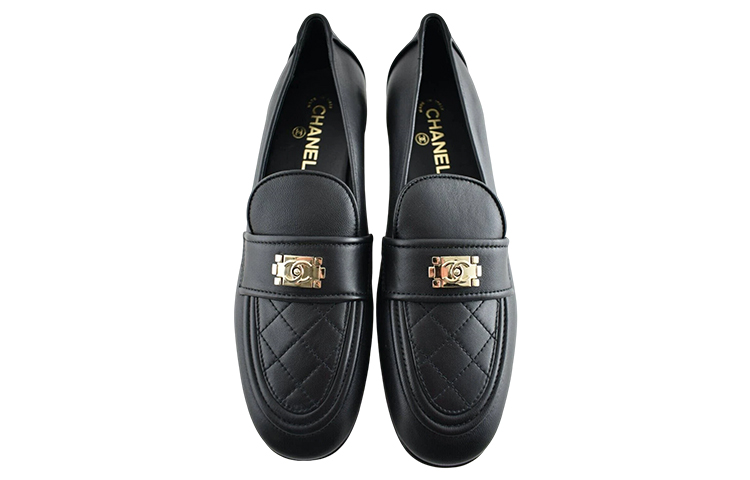 (W) Chanel Loafer Mule 'Black Leather Logo' 圖 4