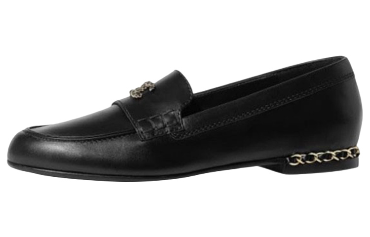 (W) Chanel Loafer Slip-On 'Black'