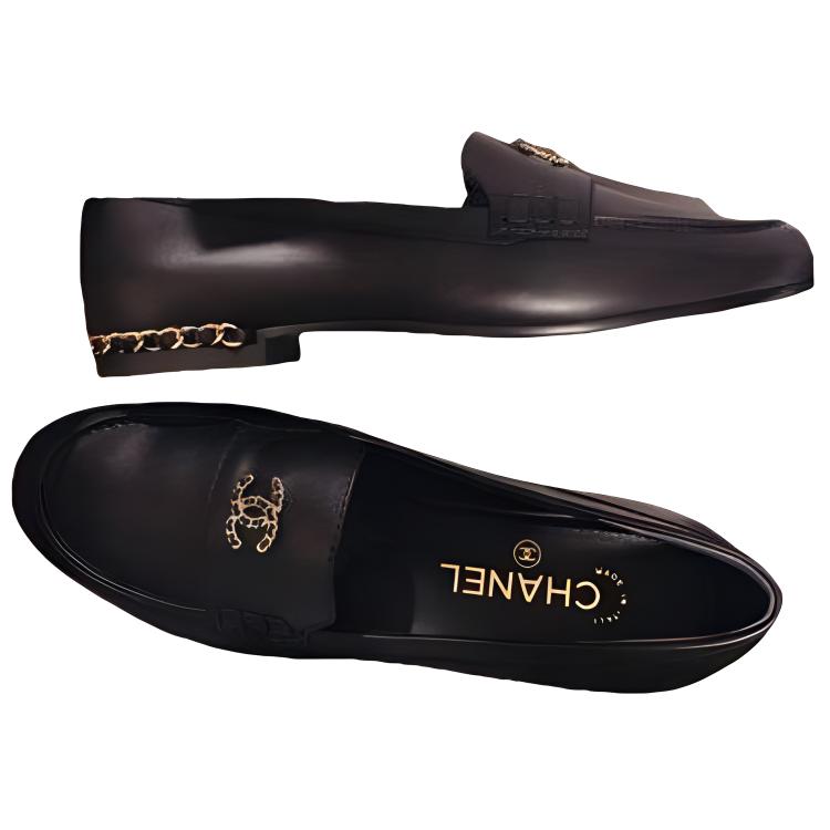 (W) Chanel Loafer Slip-On 'Black' 圖 4