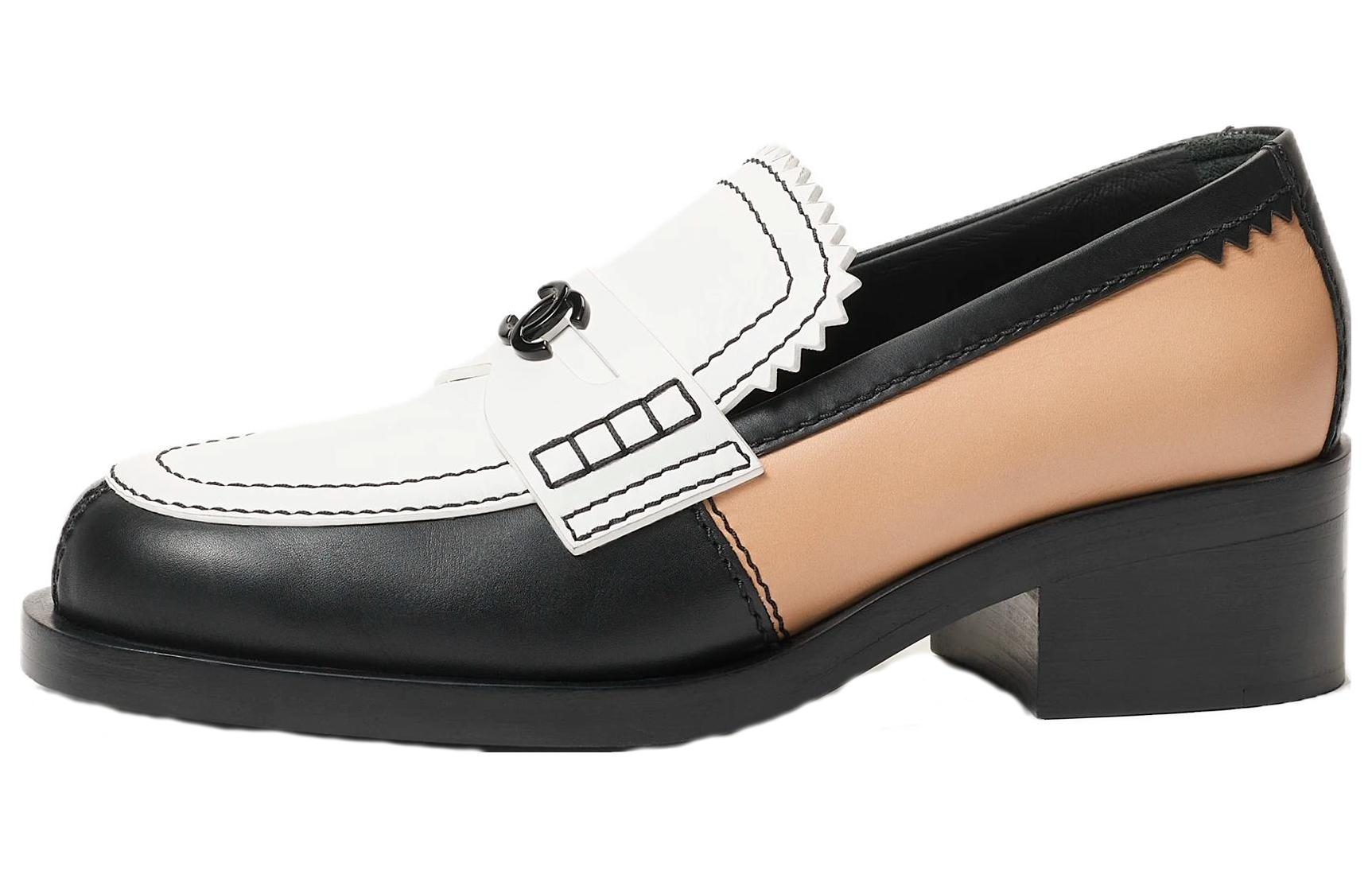 (W) Chanel Loafer Slip-On 'Black White'