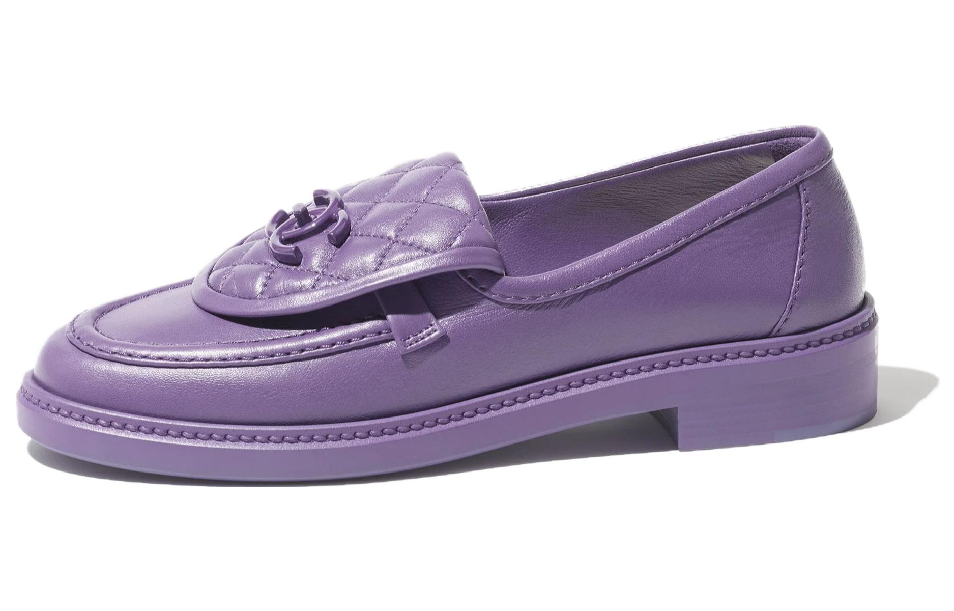 (W) Chanel Loafer Slip-On 'Purple'