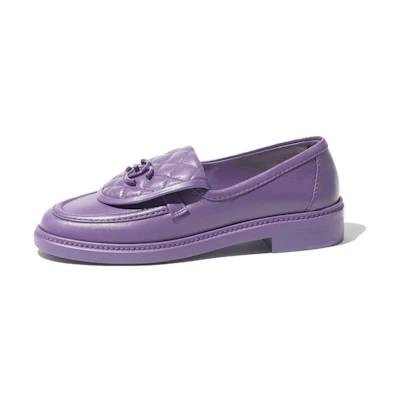 (W) Chanel Loafer Slip-On 'Purple'